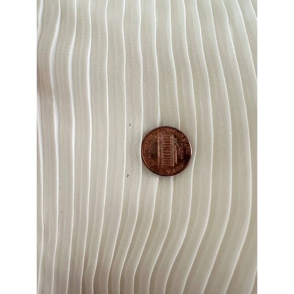 Disney D-Signed Ivory Cream Pleated Dress with Lace Sleeves size Juniors M - Picture 6 of 10